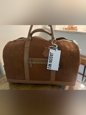 Jason Wu Brown Leather & Suede Duffel Bag
